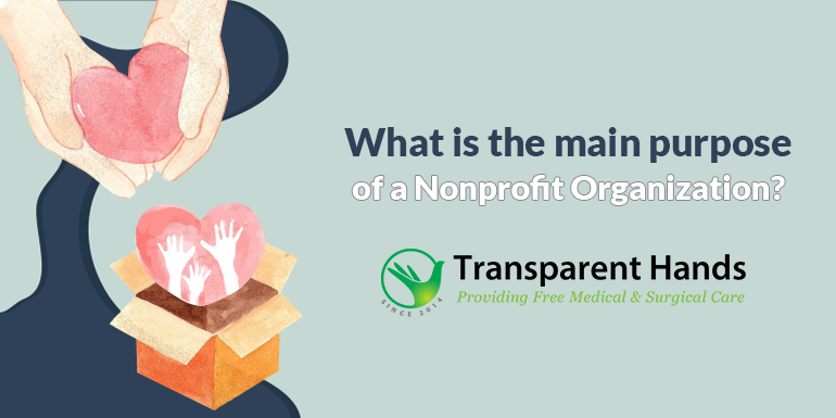 main purpose of a nonprofit organization?